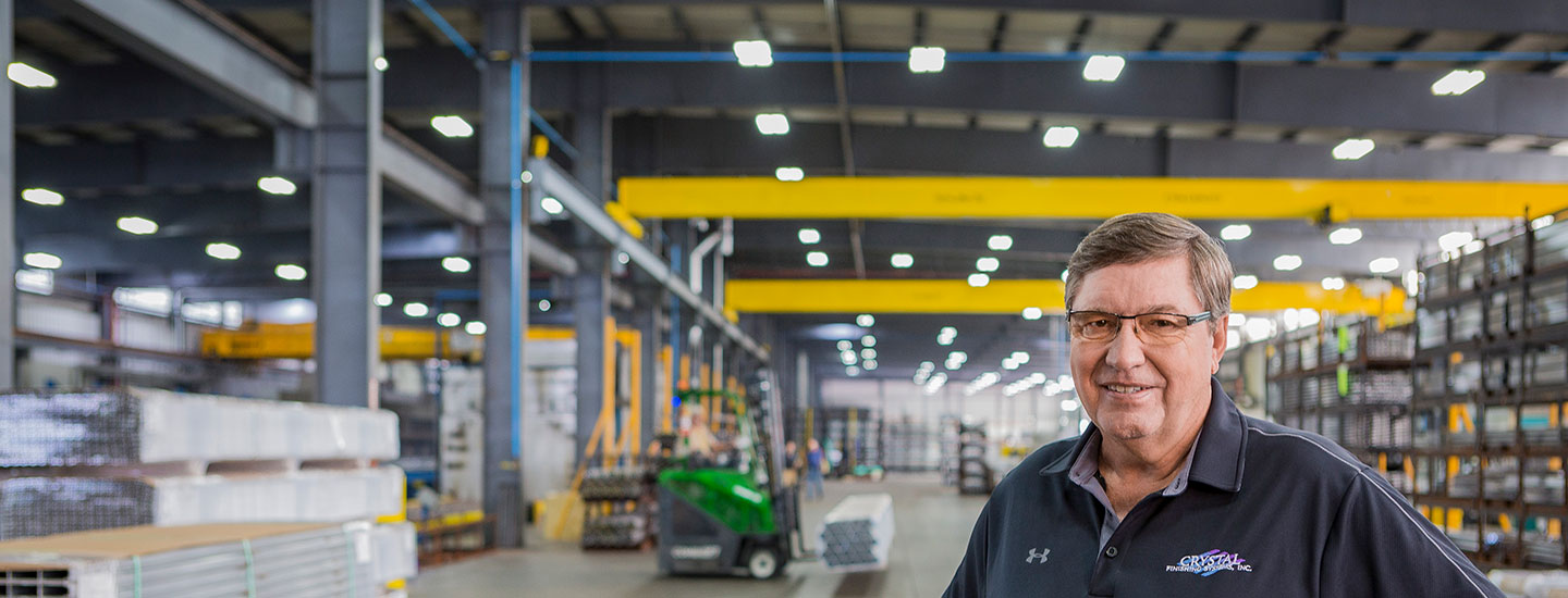 man working at a manufacturing plant