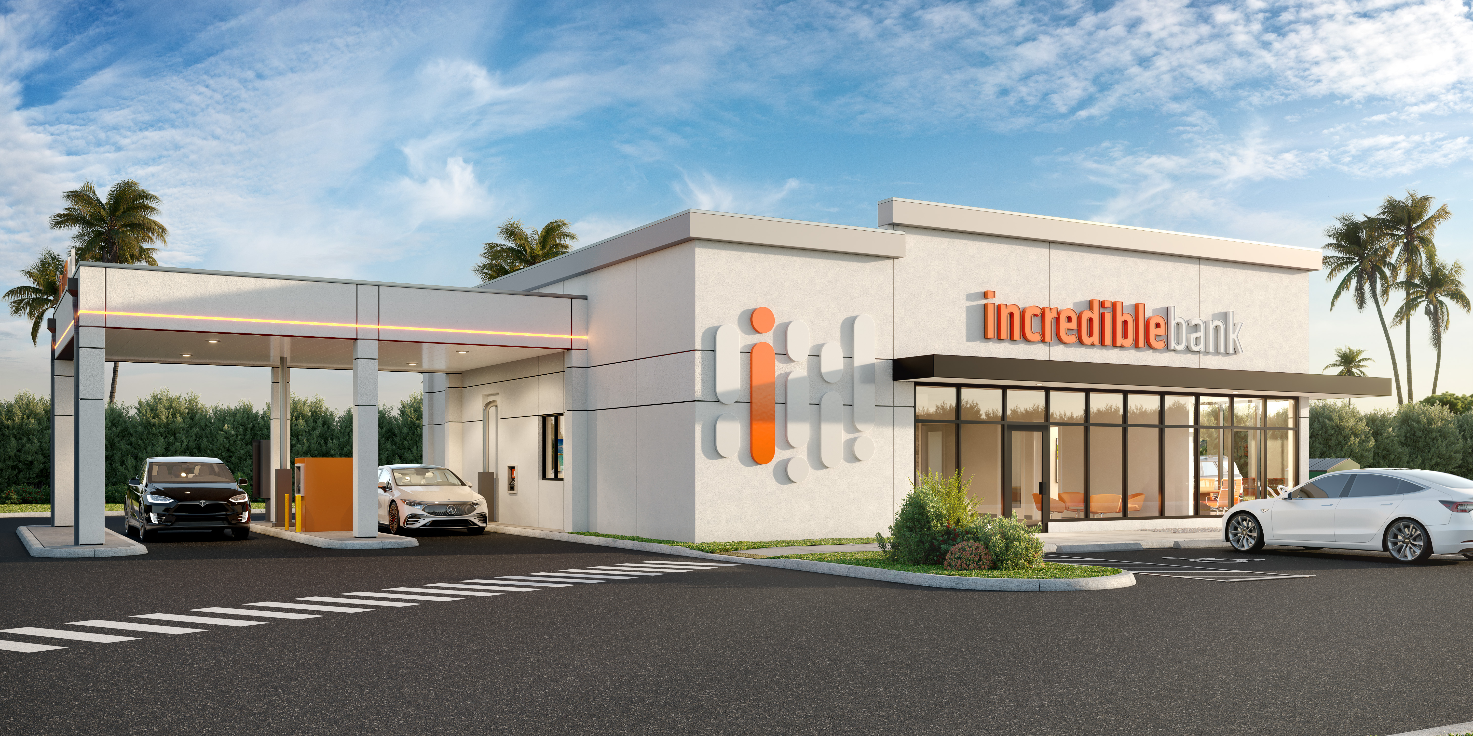 Visual concept of IncredibleBank’s new Liberty Park facility near Pine Island Road in Cape Coral, Florida