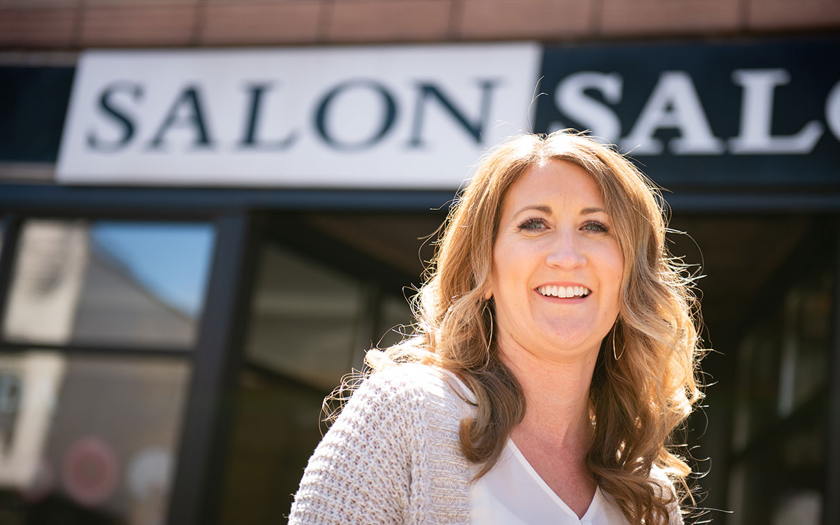 female business owner of a hair salon